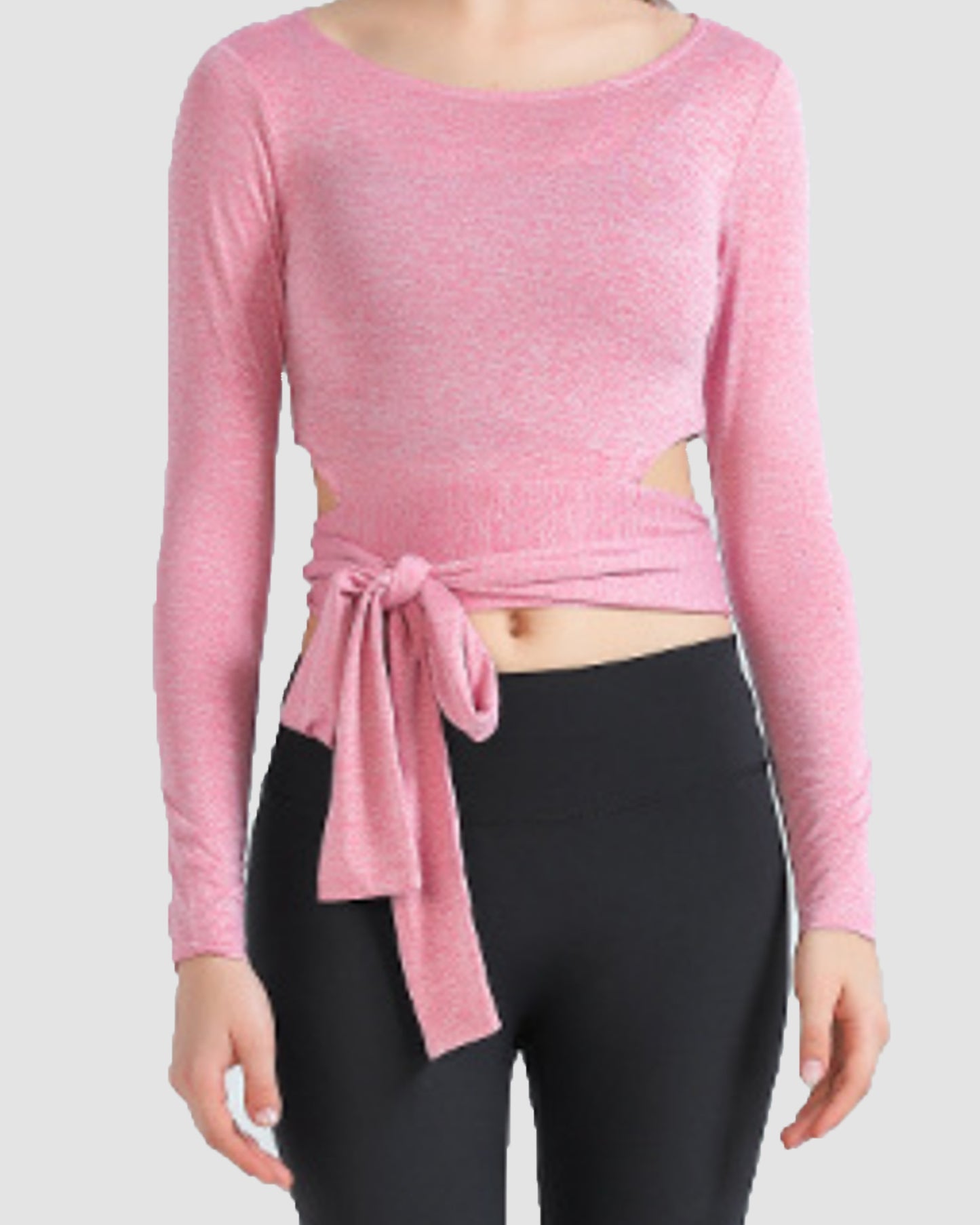 Wrap Around Soft Crop Long Sleeve