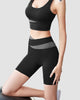 Saber Cut Biker Shorts High Waist 7.5"