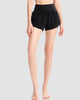 Knit Waistband Athletic Shorts High Waist