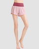 Knit Waistband Athletic Shorts High Waist