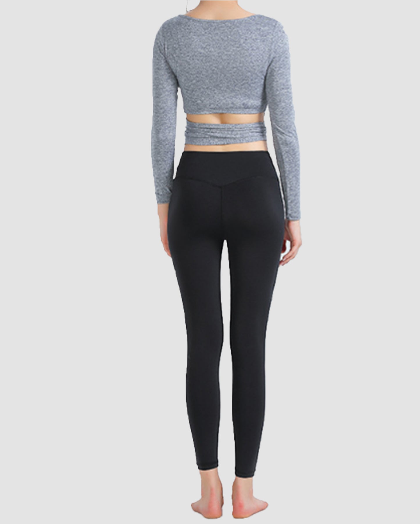 Wrap Around Soft Crop Long Sleeve