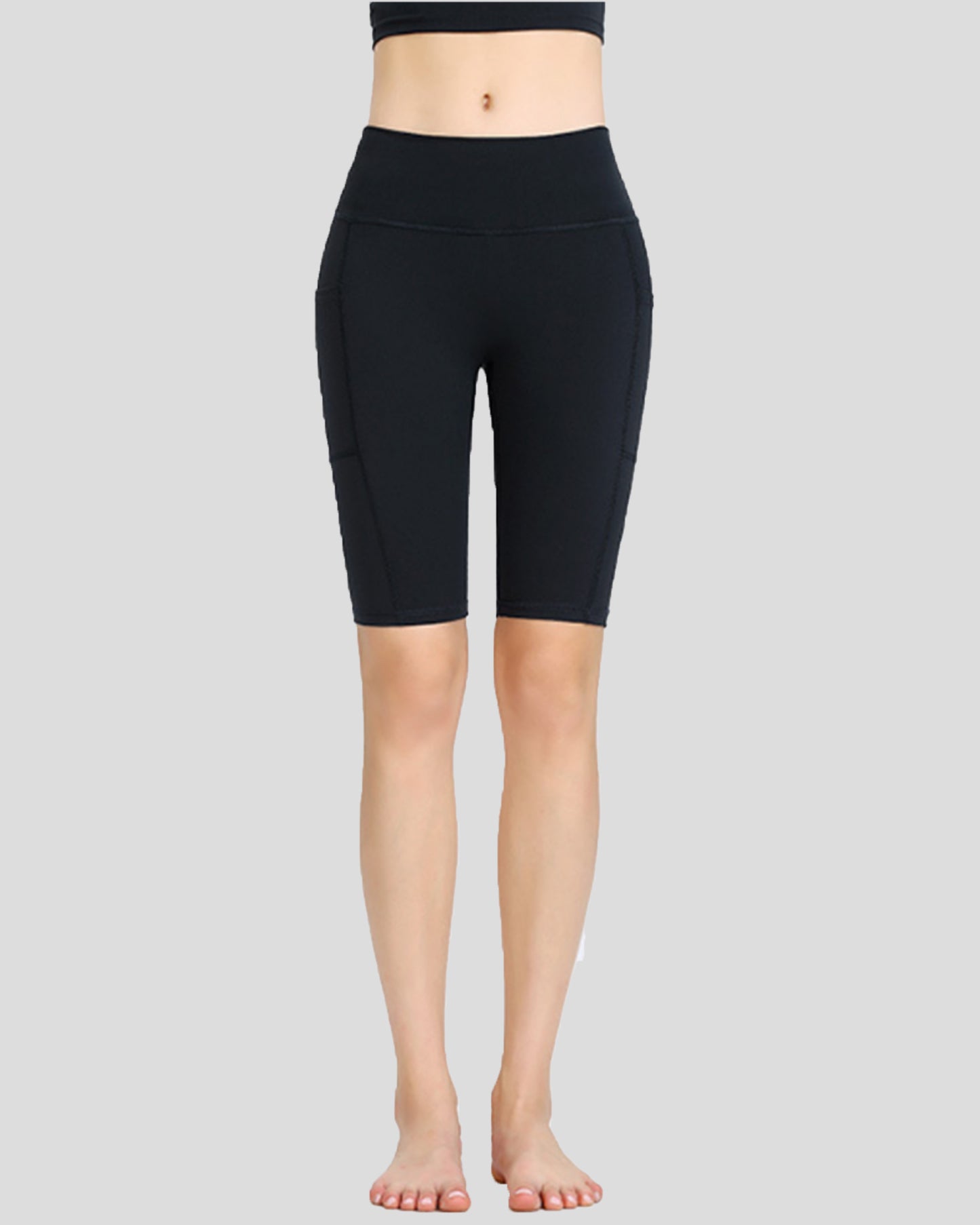 Pocket Nylon Biker Shorts 10"
