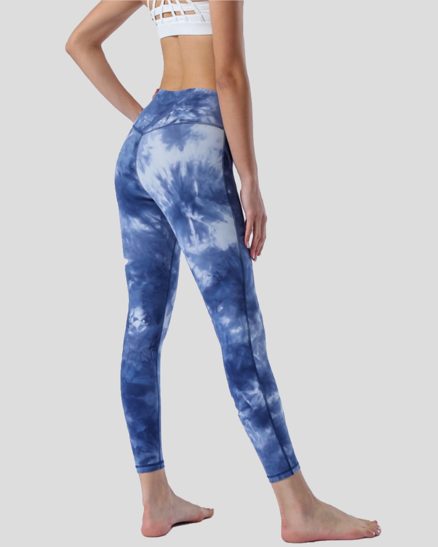 Vapor Tie Dye Print Leggings High Waist 26"
