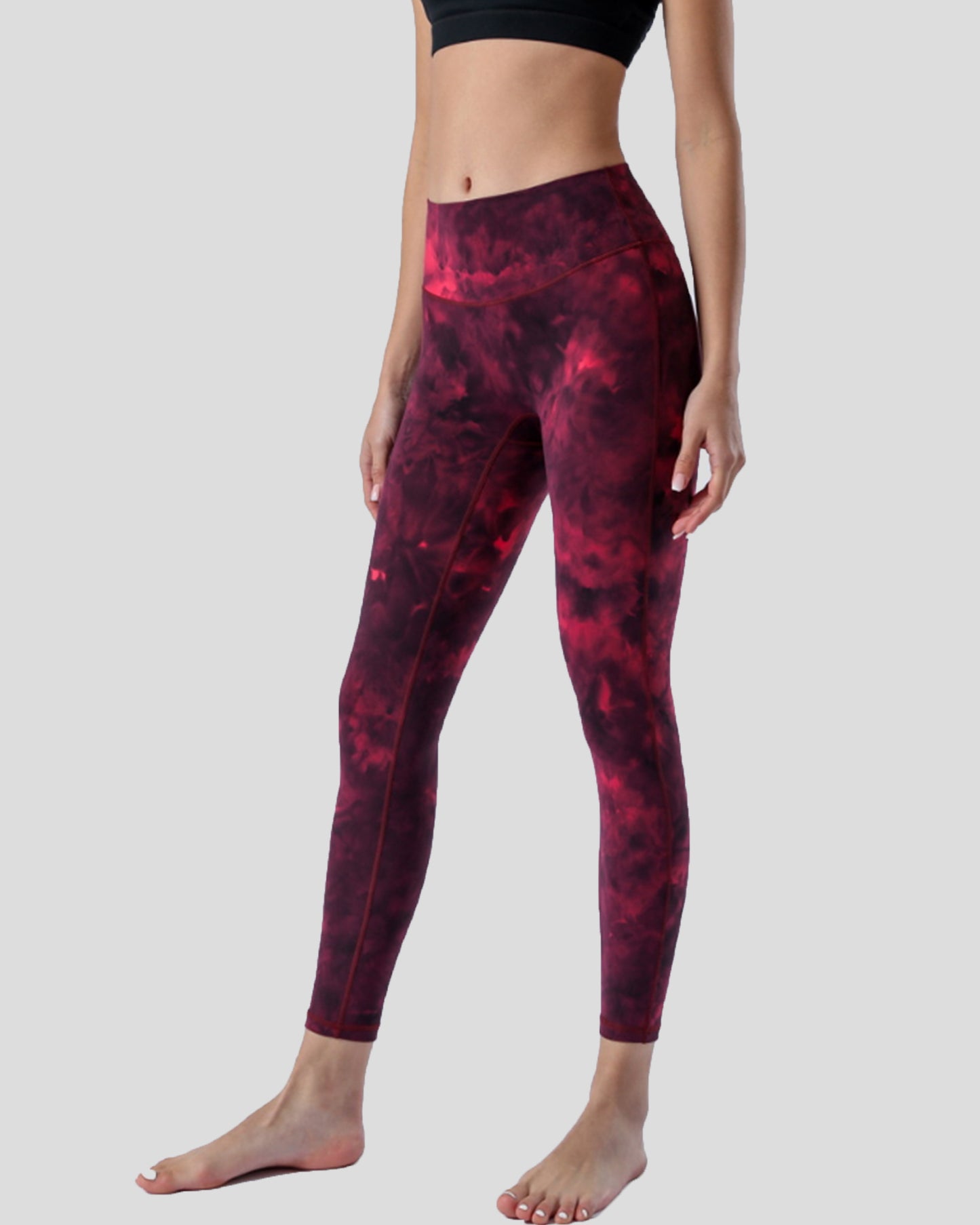 Vapor Tie Dye Print Leggings High Waist 26"